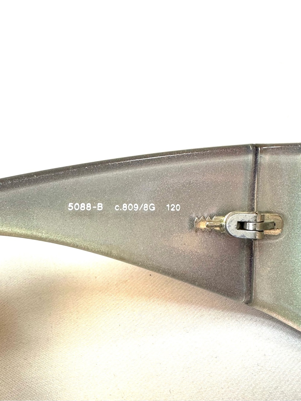 CHANEL CC Crystal Shield Sunglasses Rare Vintage Gradient Lenses w/ COA - Picture 13 of 17